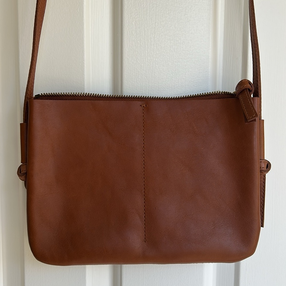 NWT Madewell The Knotted Crossbody Bag Leather/Rustic Twig - Picture 9 of 16